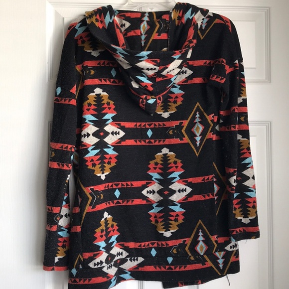 Akira Chicago Aztec print cardigan - Picture 4 of 5